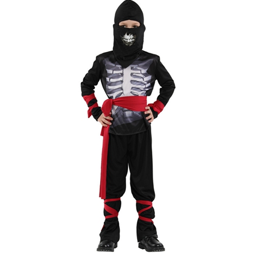 Skeleton Bone Ninja Costume for Kids Boy Halloween CosplayBest Children Gifts
