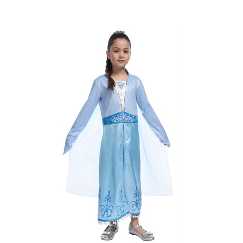 Elsa Costume Princess Dress Girls Fancy Dress for Carnival Birthday Party Halloween