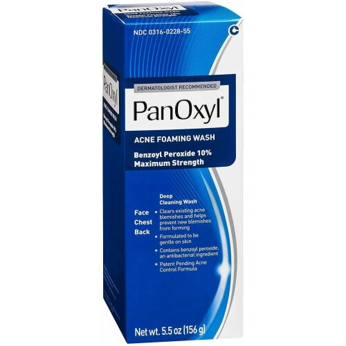 PanOxyl Acne Foaming Wash 10 Percent Maximum Strength Acne Treatment