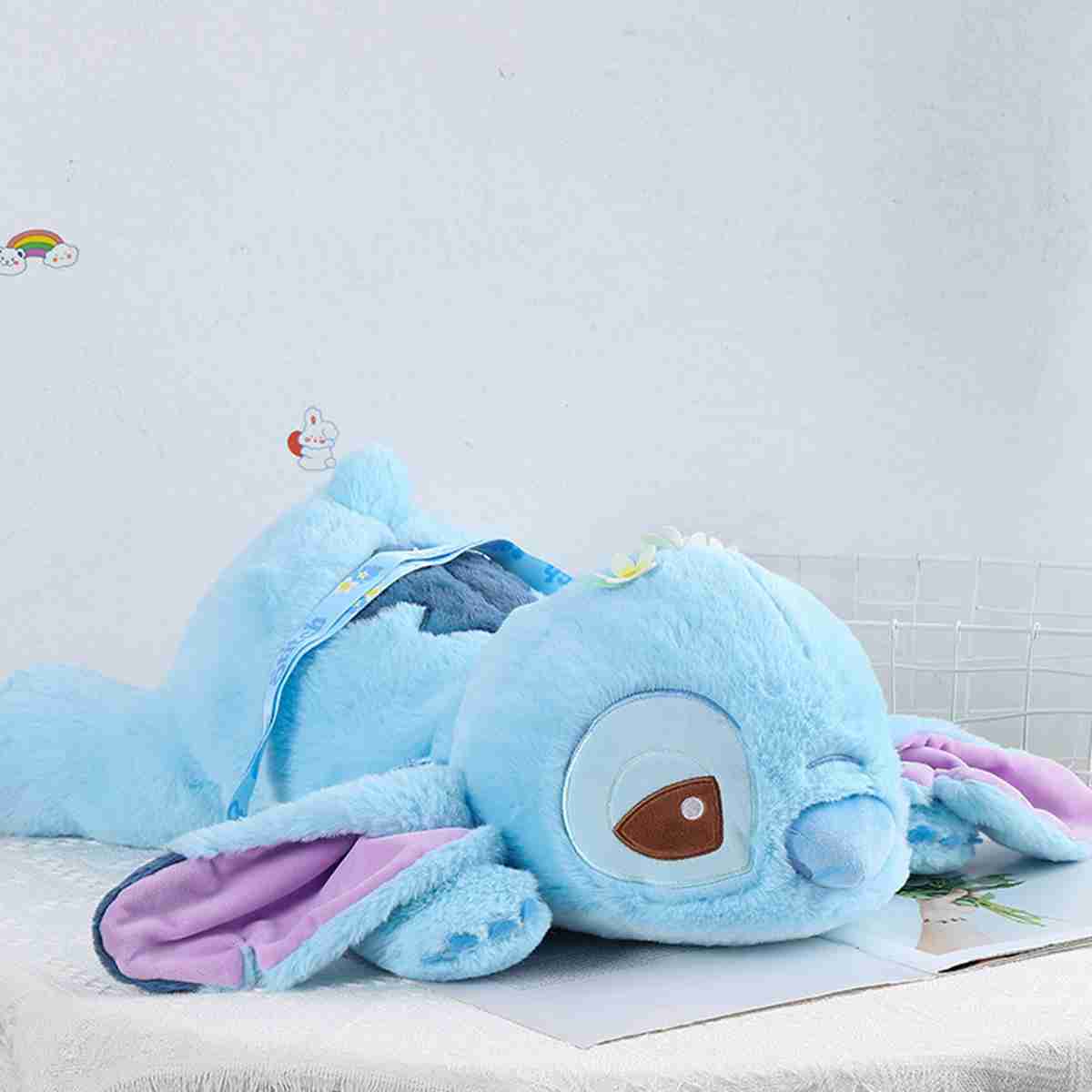 (10inch Strawberry Cake Stitch) Lilo Stitch Festive Soft Toy Cartoon Animation Stitch, Christmas Girls Gift Plush Toy Series ‘Lilo and Stitch’, Big Cuddly Toy, 50 cm Cushion with Childrens Birthday Party