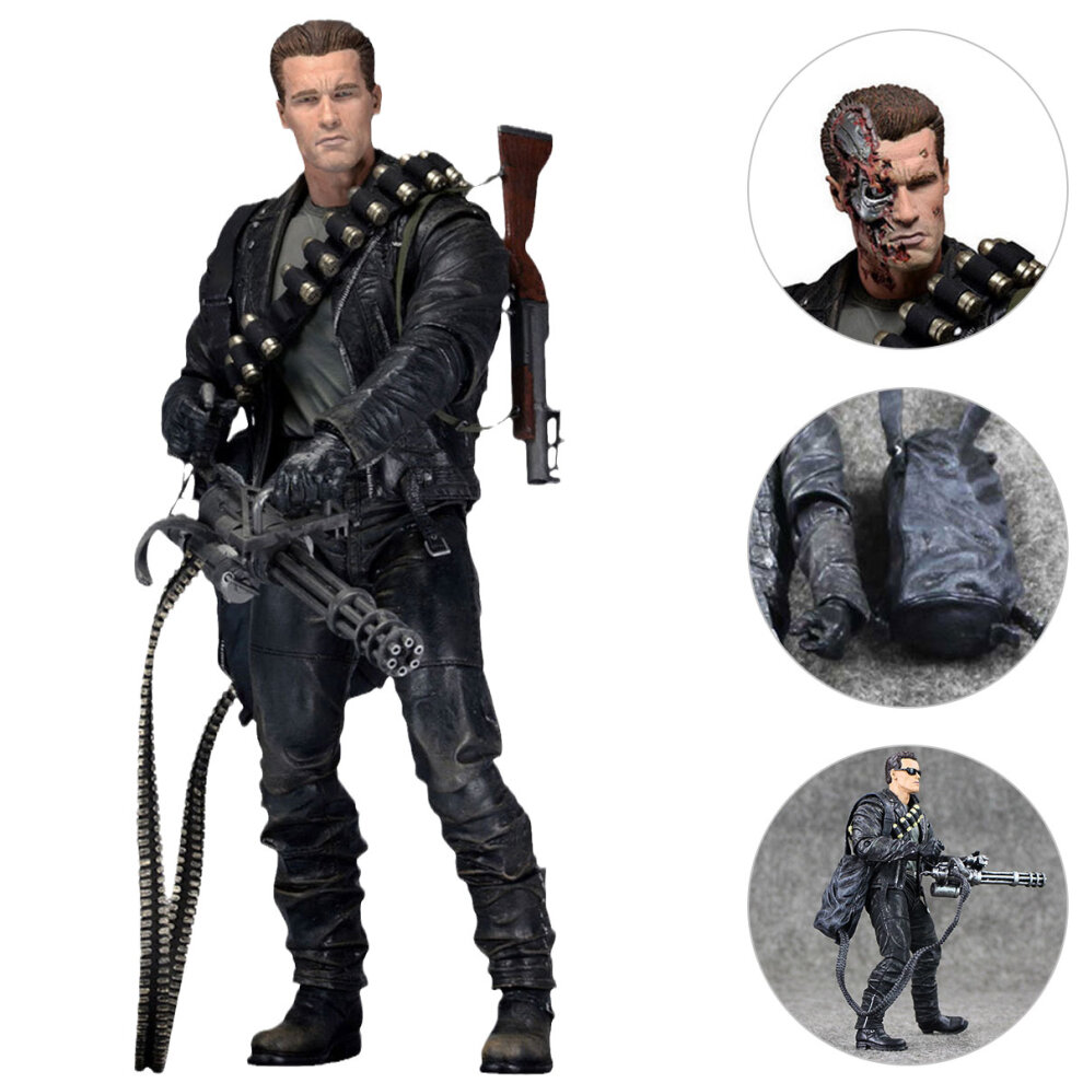 NECA Action Figure Terminator 2 Judgment Day T-800 Ultimate Arnold Collectible Model Toy Gift 7 Inches