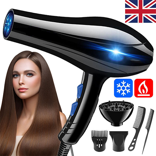 2200W Professional Style Hair Dryer Nozzle Concentrator Blower Pro Salon Heat UK