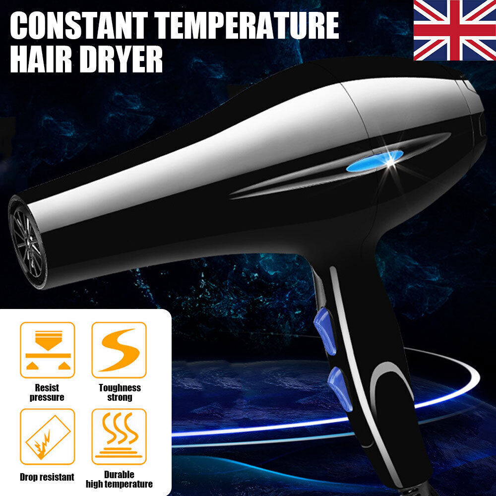 2200W Professional Style Hair Dryer Nozzle Concentrator Blower Pro Salon Heat UK