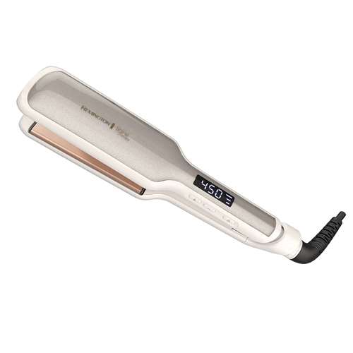 Hair Transformation with Remingtons Shine Therapy 2 inch Hair Straightener Iron - Infused with Argan Oil and Keratin for Frizz-free - Silky Hair