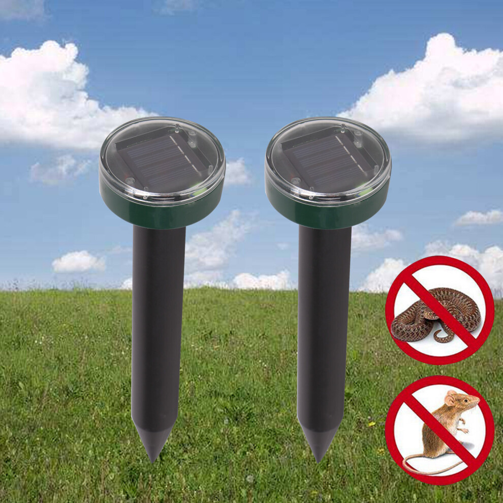 4x Solar Ultrasonic Mice Rat Repellent Fox Pest Scarer Deterrent