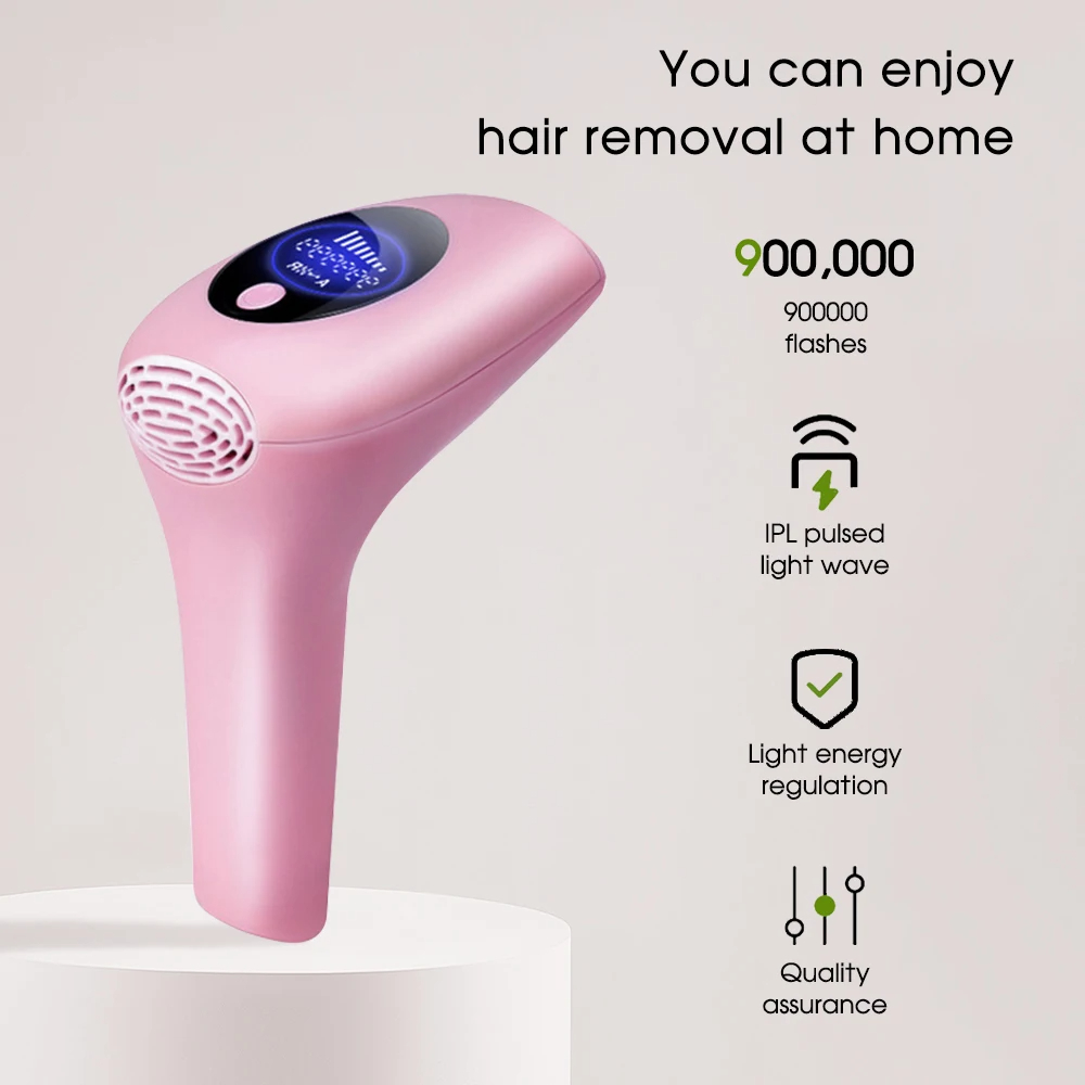 (White) Hair Remover for Women Mini 900000 Flashes Laser IPL Hair Removal Permanent Photoepilator Painless Electric Epilator Machine Bikini Handhel