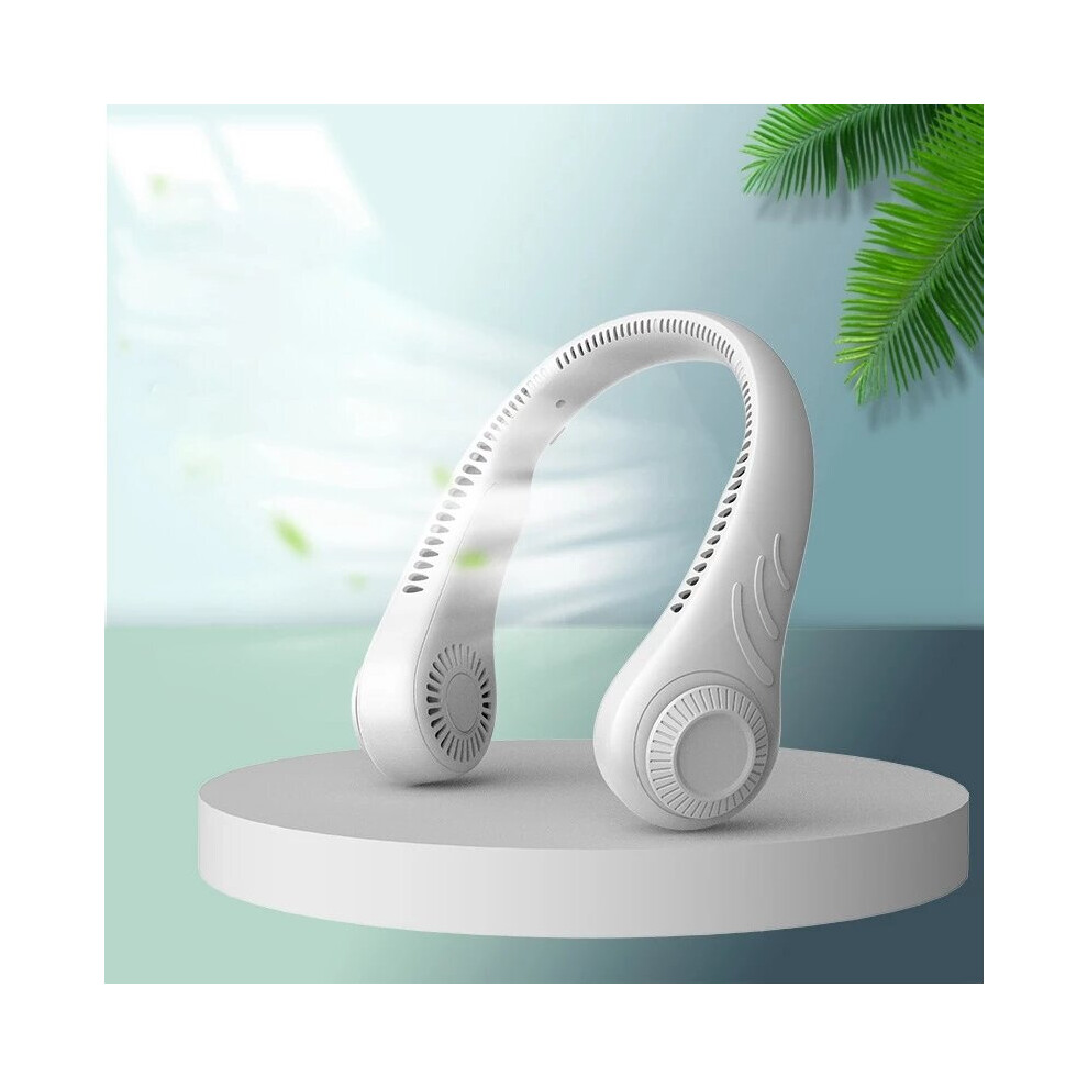 Hands-Free Neck Fan Hanging Bladeless Cooling Fan USB Rechargeable