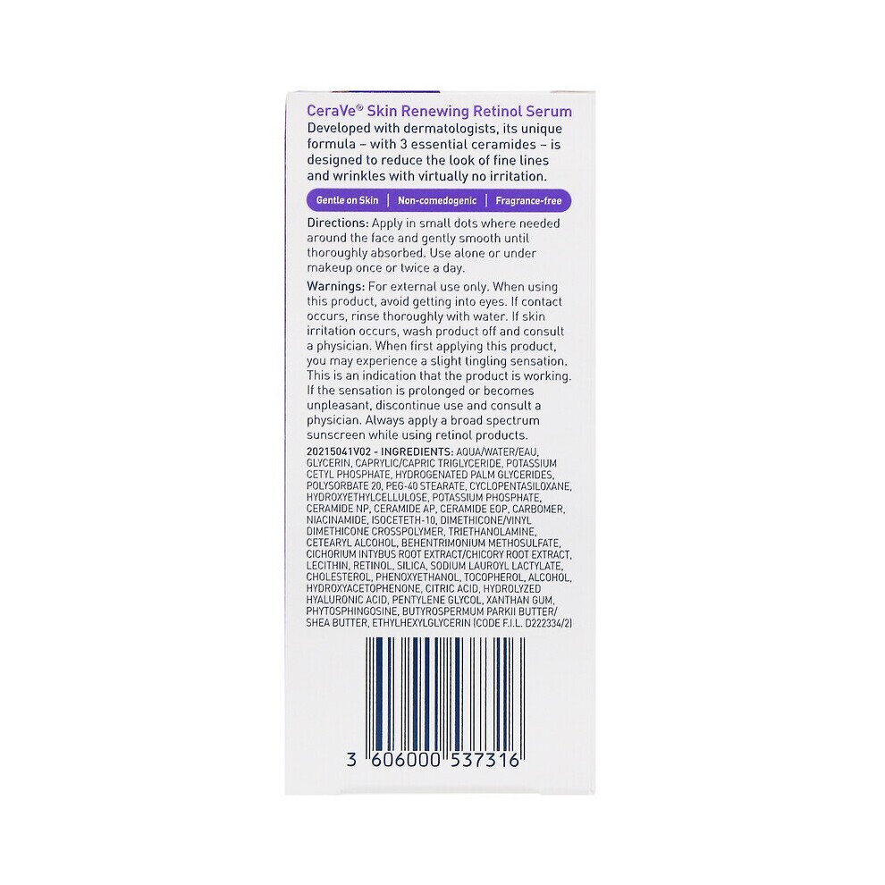 CeraVe, Skin Renewing Retinol Serum, 1 fl oz (30 ml)