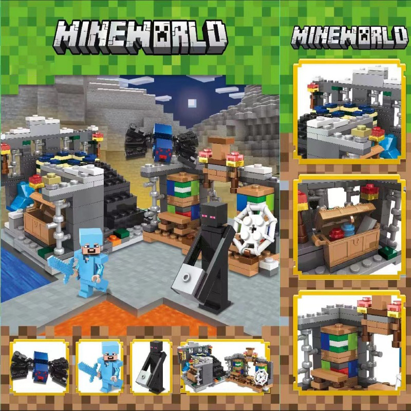 Minecraft The End Portal Creative Boys Building Blocks Model Building Kits with Minifigures My World Christmas Gift Fit Lego