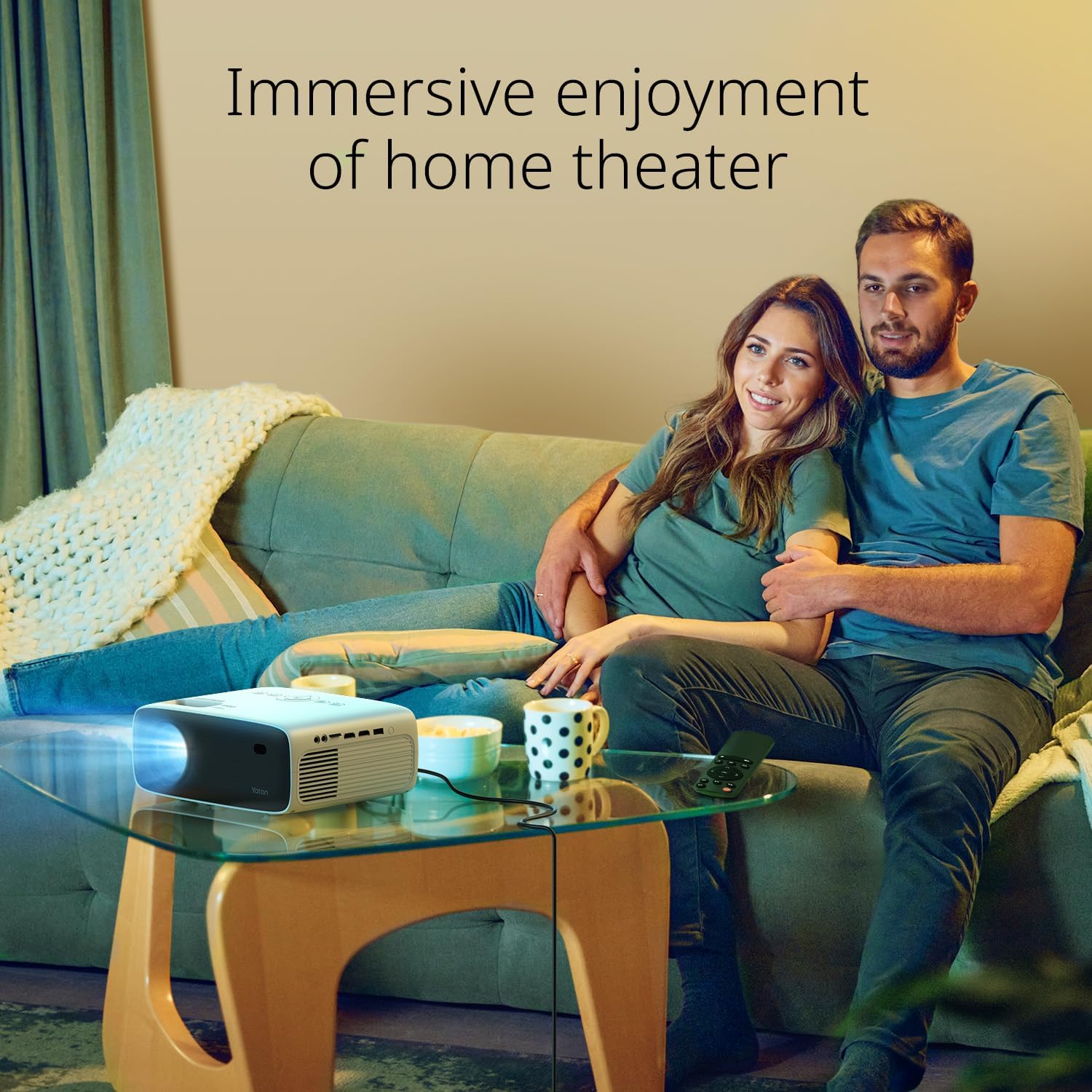 Bluetooth Projector 4K with Tripod Projector Native 1080P 18000 Lumens Bluetooth Portable Home Video Movie Projector Compatible with iOS Android HDMI USB AV and SD Card Best for Home Cinema