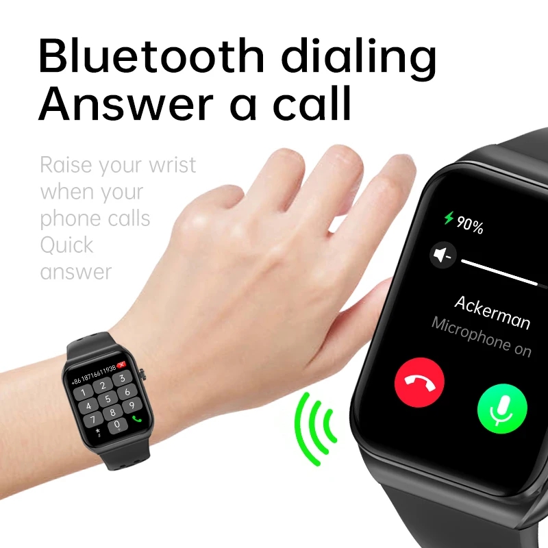 (Grey) Smart Watch ECG Dedection Non-Invasive Uric Acid Blood Lipid Pressure Glucose Health Monitoring Bluetooth Smartwatch
