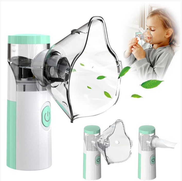 Portable Nebuliser Machine for Adults and Kids Portable Nebulizer Machine Adjustable Atomization Rate Steam Inhaler for Home and Travel Use HQ