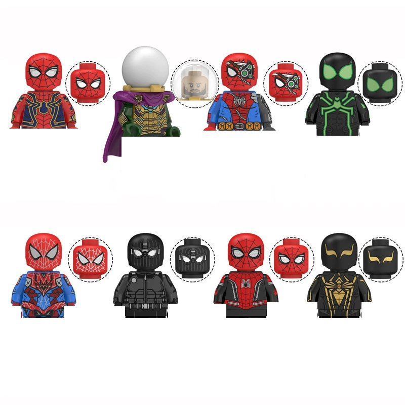 (Style C) Marvel Star Superhero Building Blocks Spider Man Venom Mini Assembled Doll Suitable for Collecting and Children Birthday Gifts