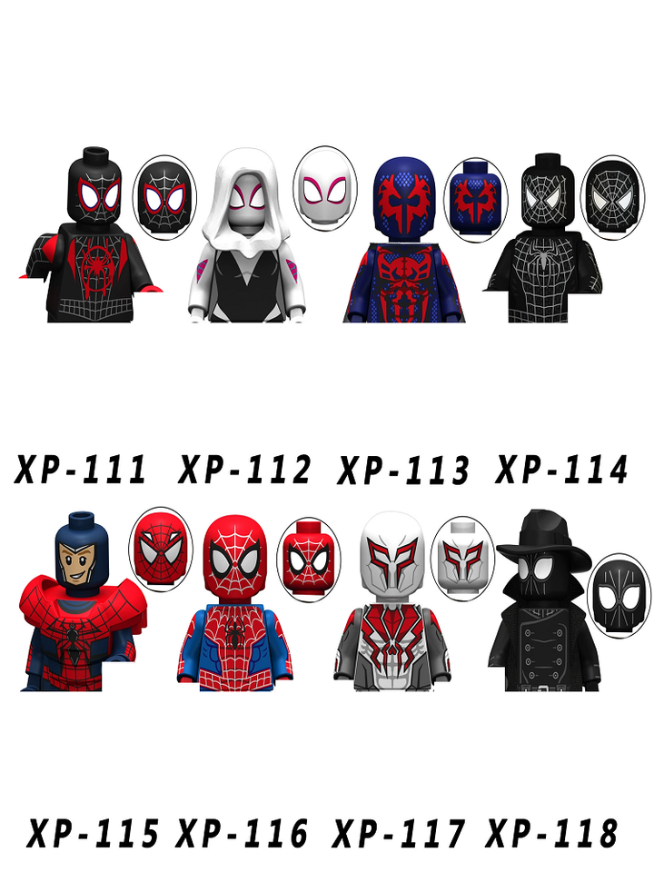 (Style C) Marvel Star Superhero Building Blocks Spider Man Venom Mini Assembled Doll Suitable for Collecting and Children Birthday Gifts