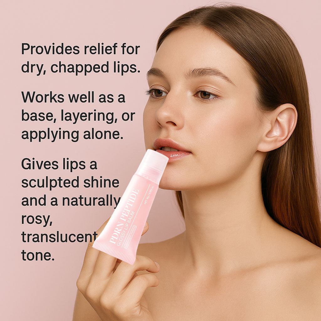 Peptide Jelly Lip Gloss Moisturising Lip Care for Dark Lip Correction Daily Home Use Natural