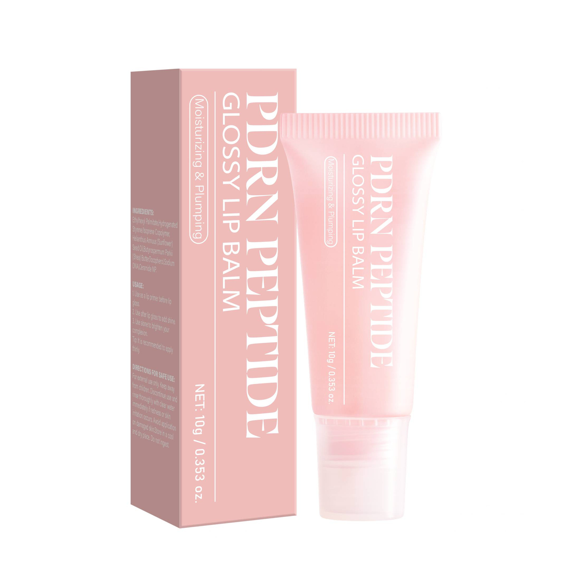 Peptide Jelly Lip Gloss Moisturising Lip Care for Dark Lip Correction Daily Home Use Natural