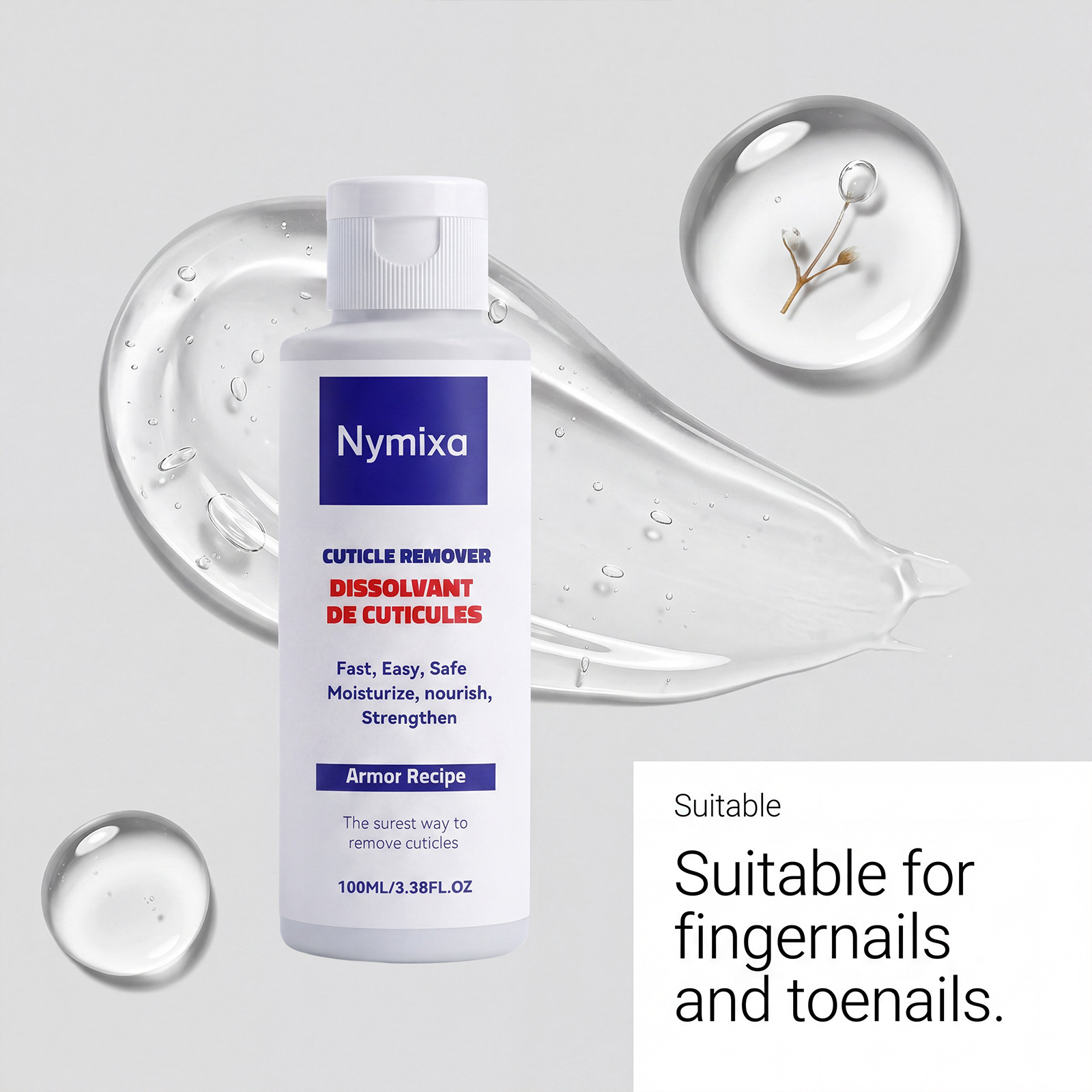 Cuticle Cleaning Gel For Gentle Nail Care Shine And Hand And Foot Treatment