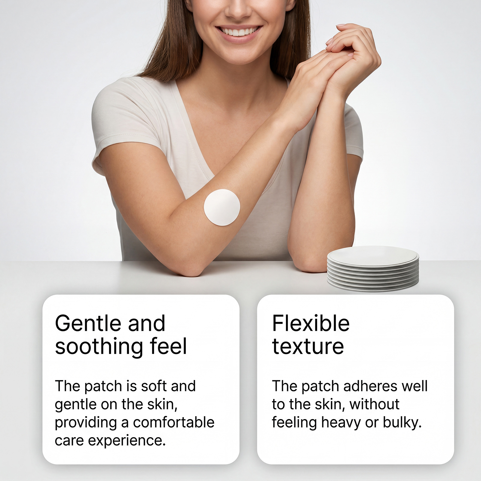 Hand Tremor Care Patch Mild Gentle Refreshing Moisturizing Skin Wrist Arm Joint Lift Move Nourish Protect