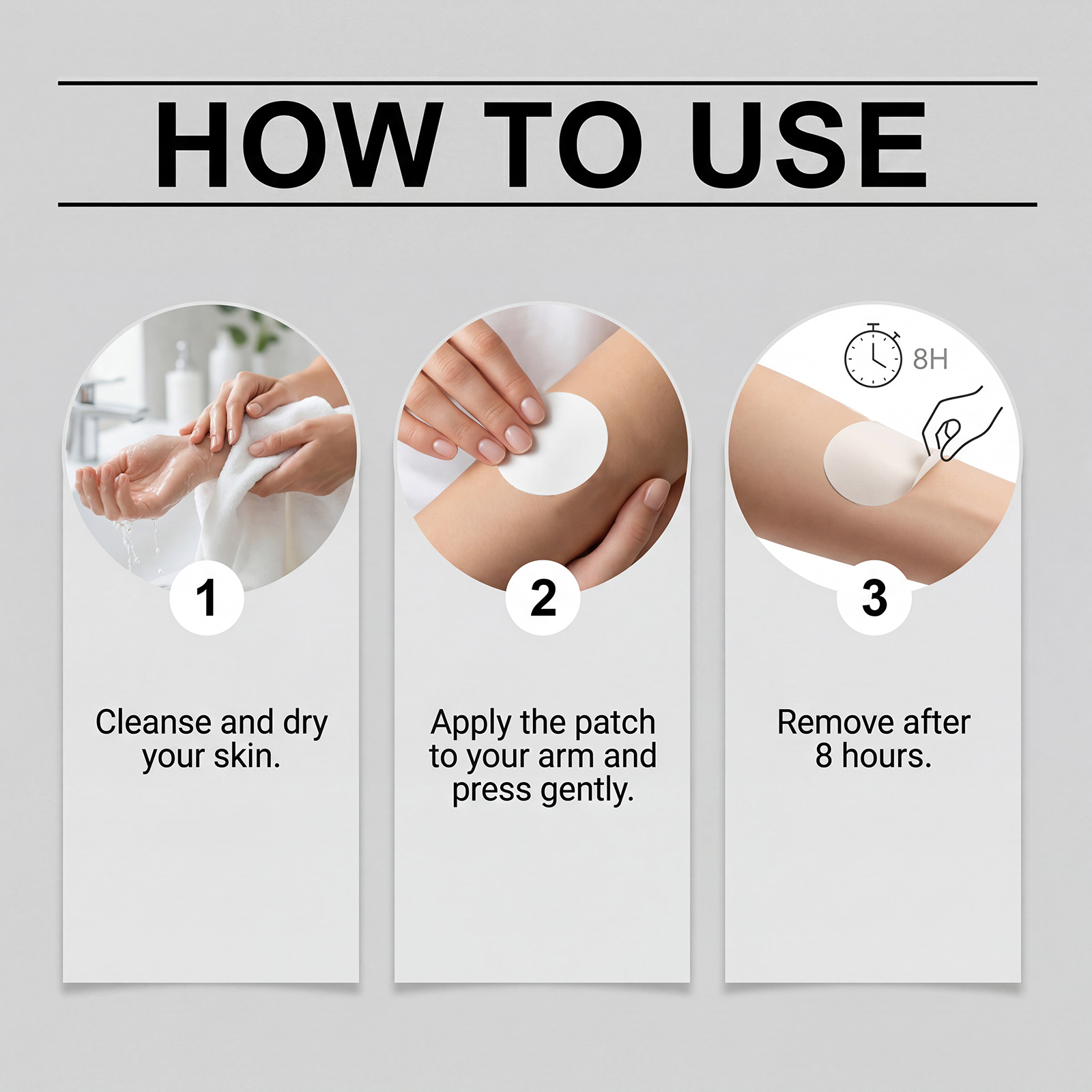 Hand Tremor Care Patch Mild Gentle Refreshing Moisturizing Skin Wrist Arm Joint Lift Move Nourish Protect
