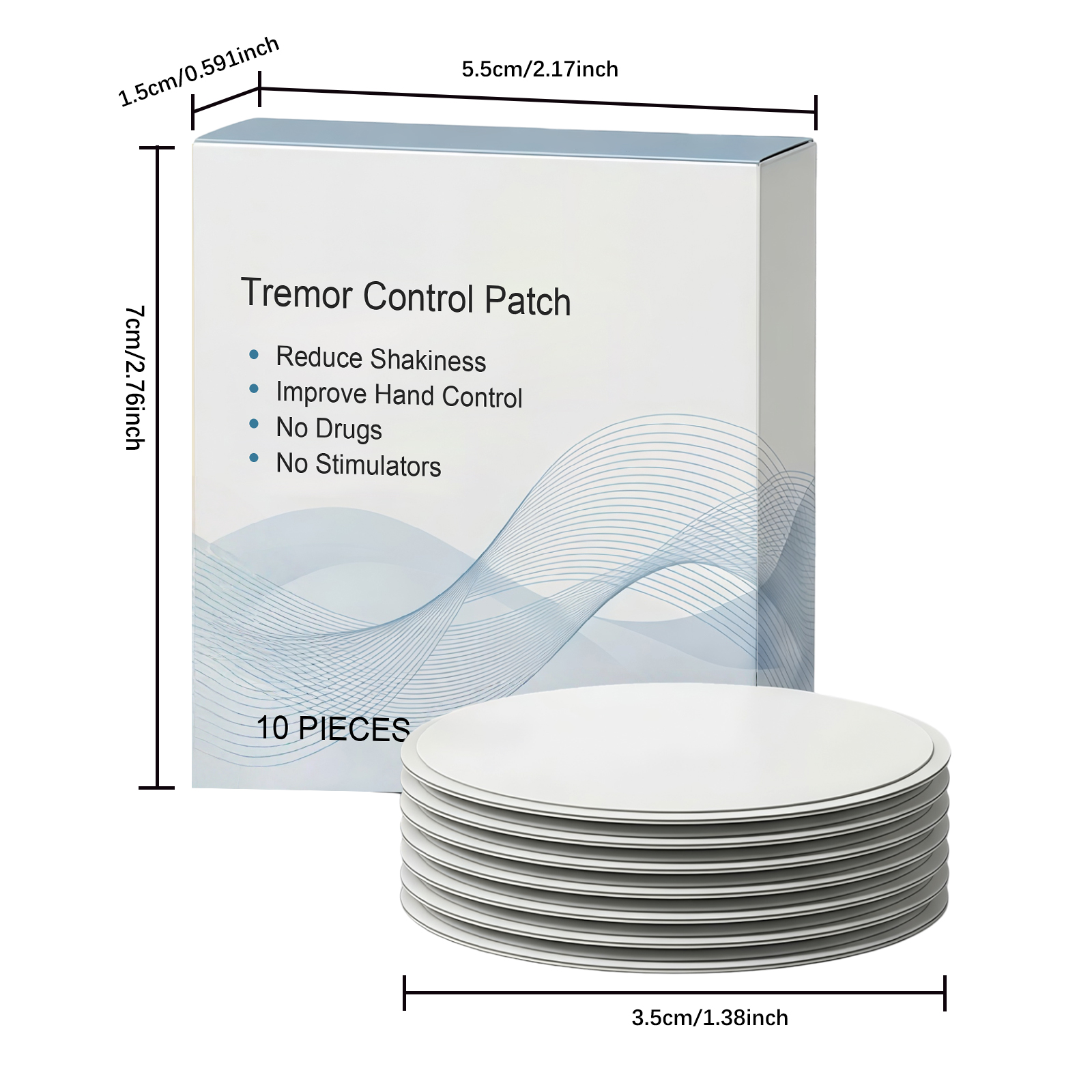 Hand Tremor Care Patch Mild Gentle Refreshing Moisturizing Skin Wrist Arm Joint Lift Move Nourish Protect
