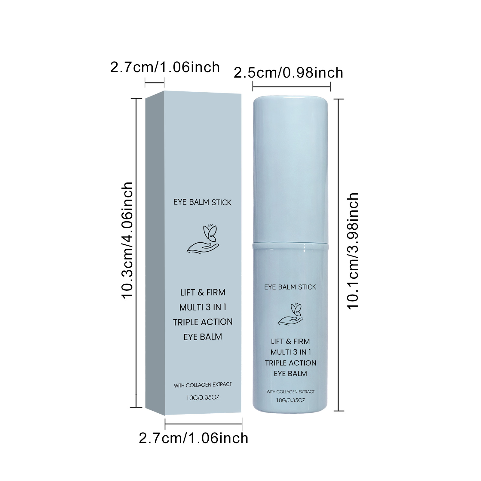 Collagen Eye Cream Stick Hydrating Moisturizing Delicate Care Eye Area Skin Daily Gentle Massage Eye Lotion