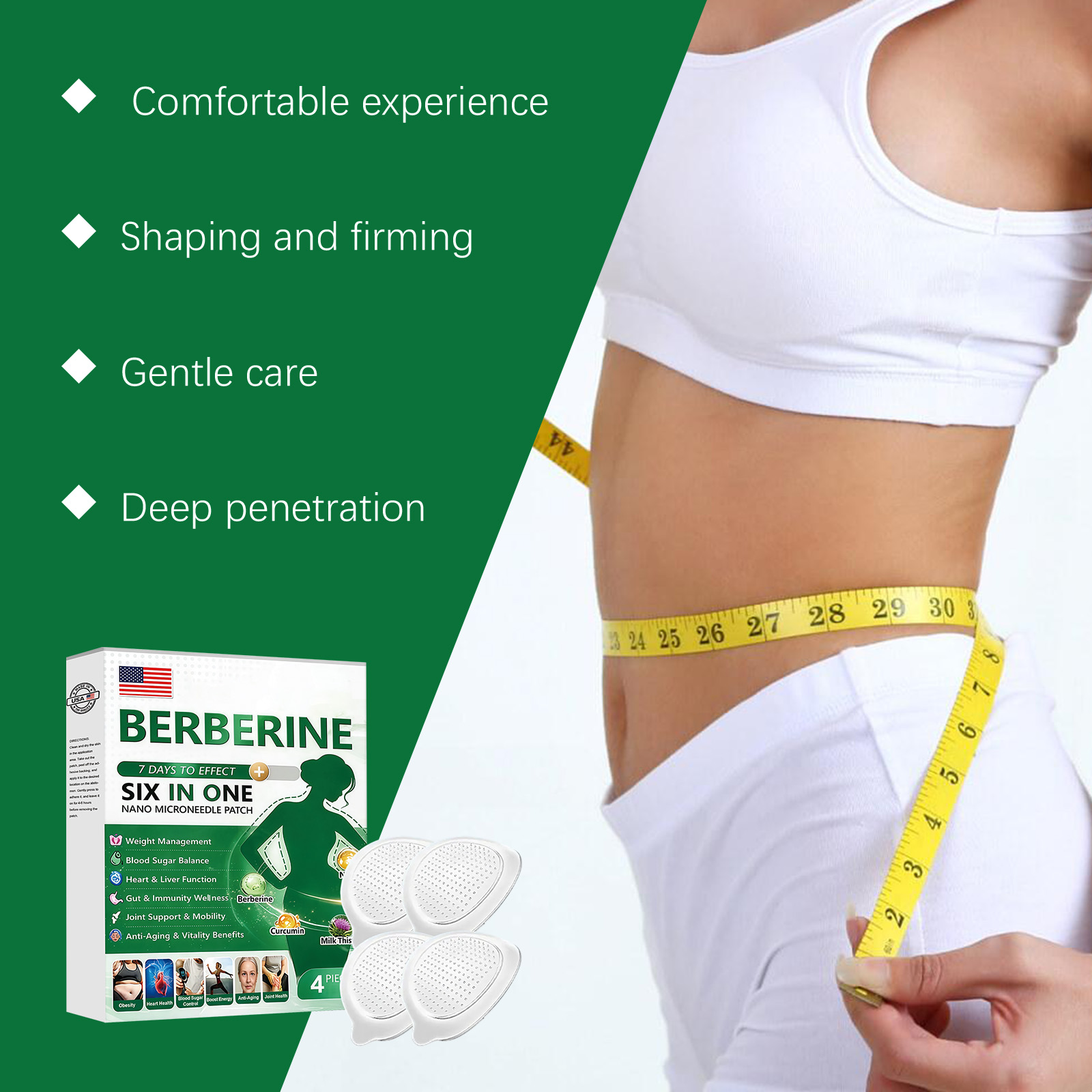Body Care Patch Mild Ingredients Breathable Skin Friendly Fit Skin Daily Body Skin Line Maintenance
