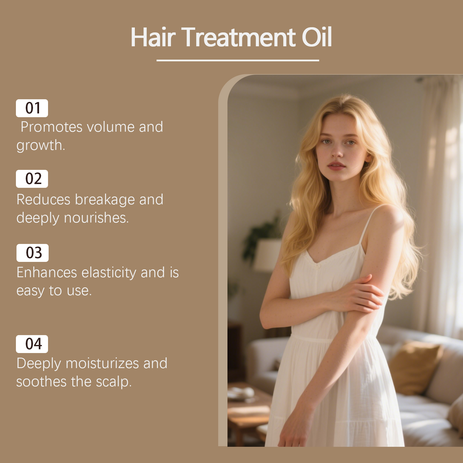 Hair Oil Mild Nourishing Soft Light Moisturizing Silky Refreshing Non Greasy For Hair Scalp Massage Care