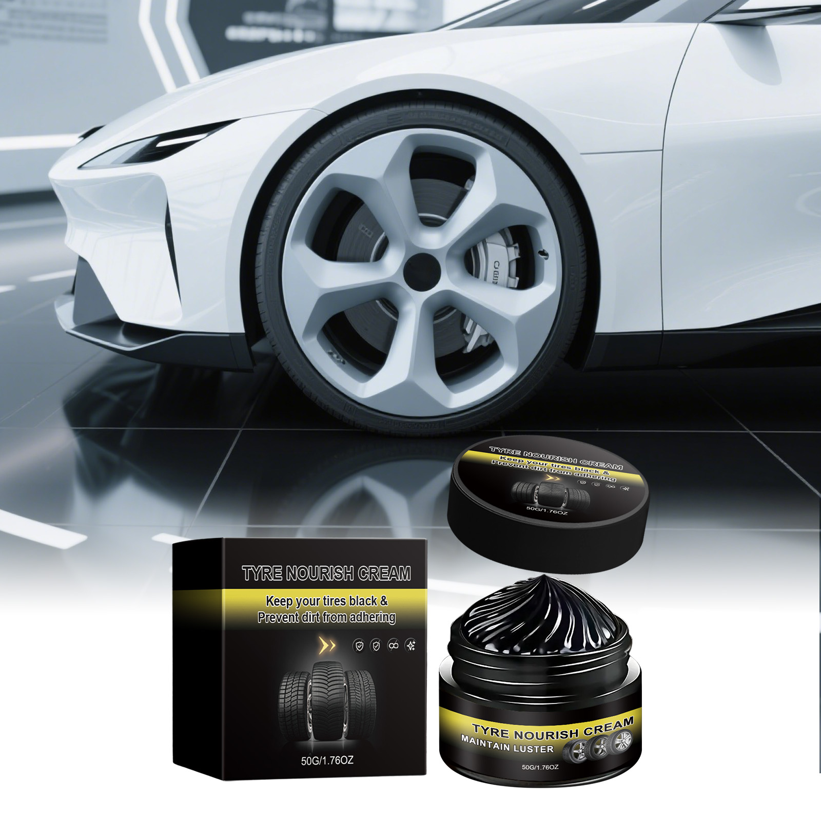 Tire Protection Maintenance Wax Waterproof Anti Dirty Renovate Care Clean Remove Dust Vehicle Tire Daily Upkeep