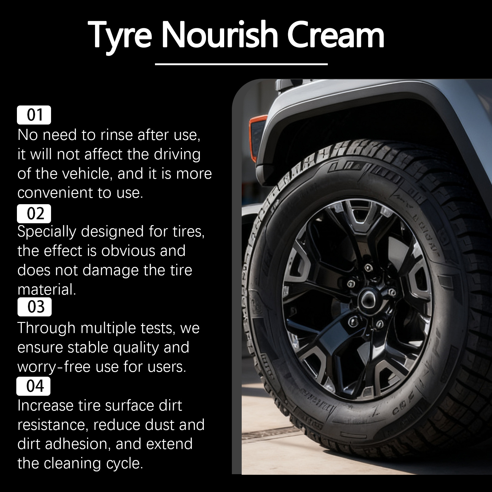 Tire Protection Maintenance Wax Waterproof Anti Dirty Renovate Care Clean Remove Dust Vehicle Tire Daily Upkeep