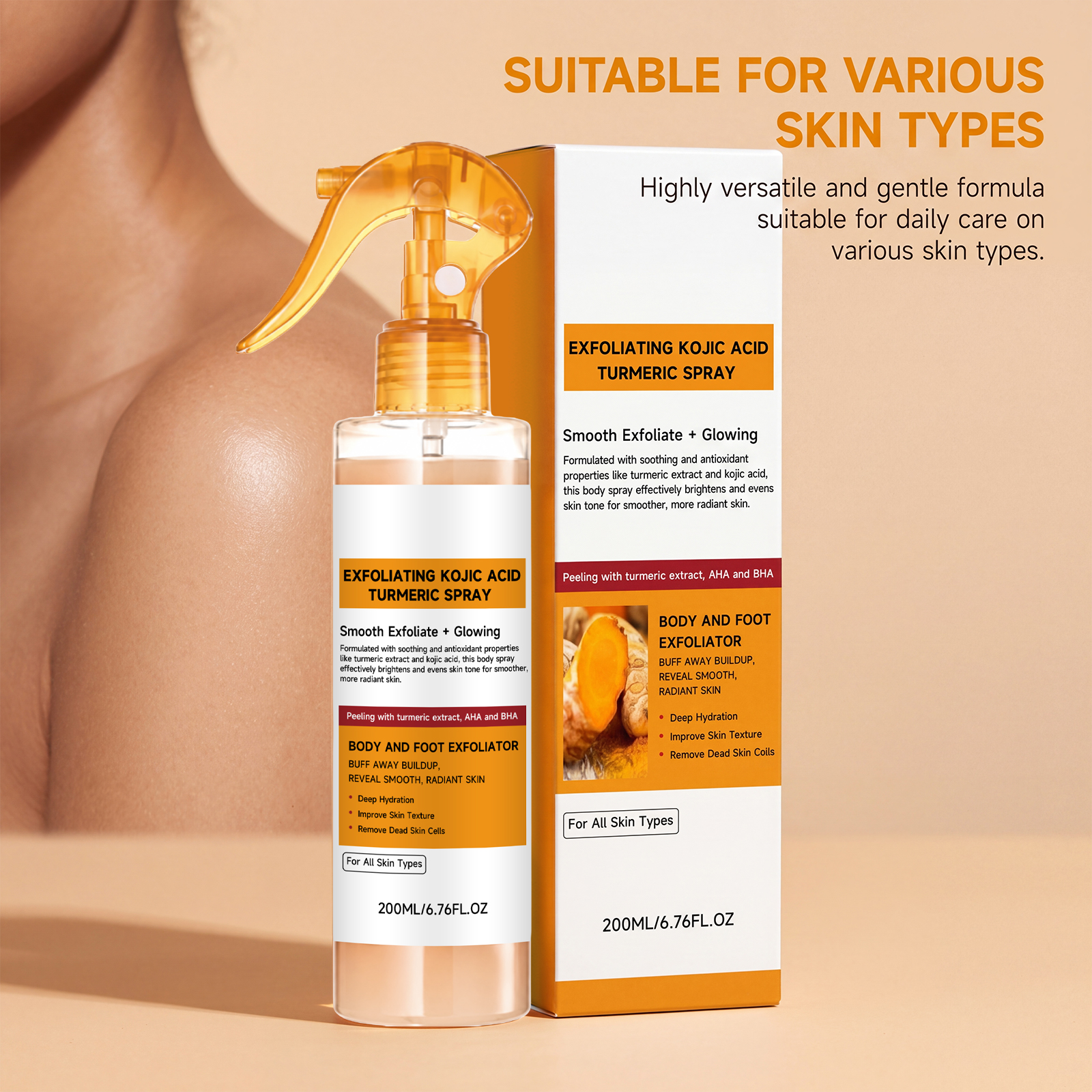Body Care Mist Daily Gentle Nourish Smooth Hydrate Portable Skin Foot Maintain Soft Moisturize Light Compact