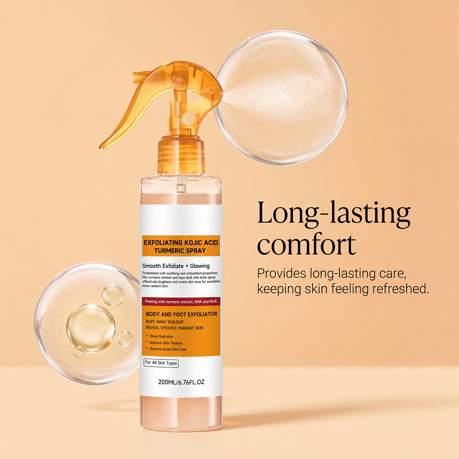 Body Care Mist Daily Gentle Nourish Smooth Hydrate Portable Skin Foot Maintain Soft Moisturize Light Compact