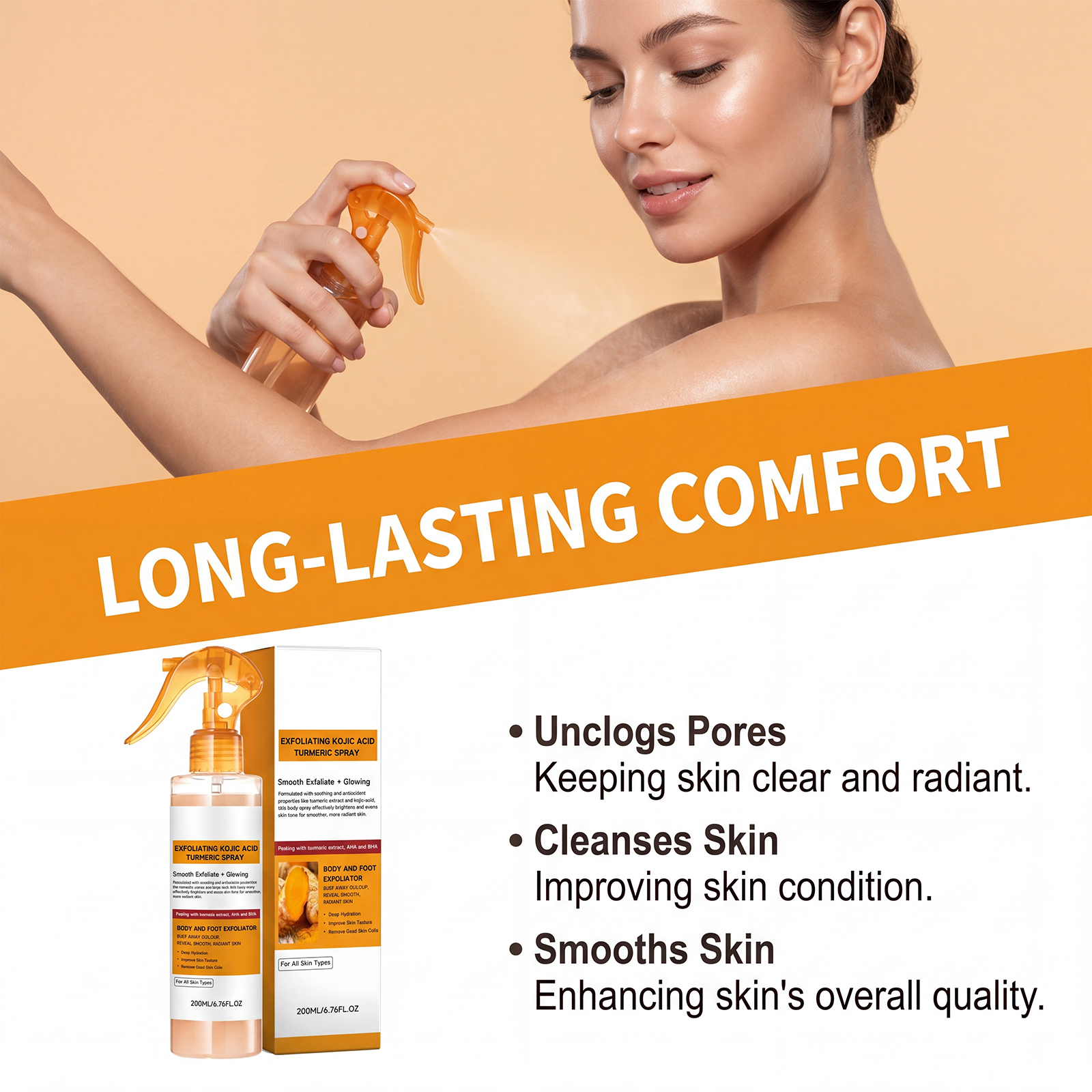 Body Care Mist Daily Gentle Nourish Smooth Hydrate Portable Skin Foot Maintain Soft Moisturize Light Compact