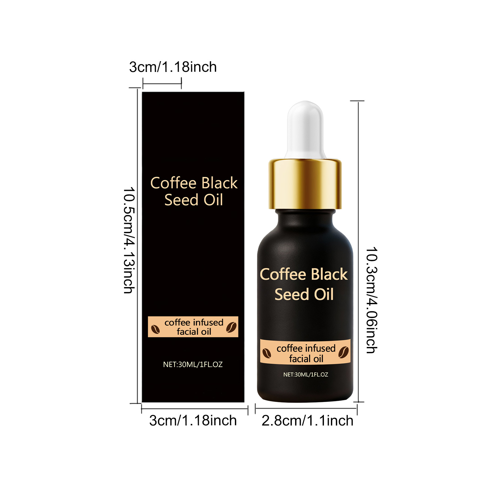 Black Seed Oil Moisturizing Essence Mild Nourishing Soft Delicate Brightening Facial Skin Daily Care Serum