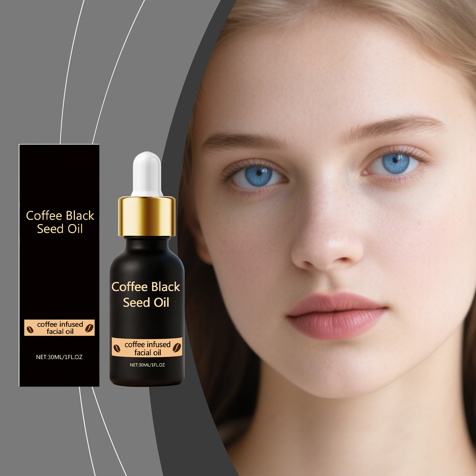 Black Seed Oil Moisturizing Essence Mild Nourishing Soft Delicate Brightening Facial Skin Daily Care Serum