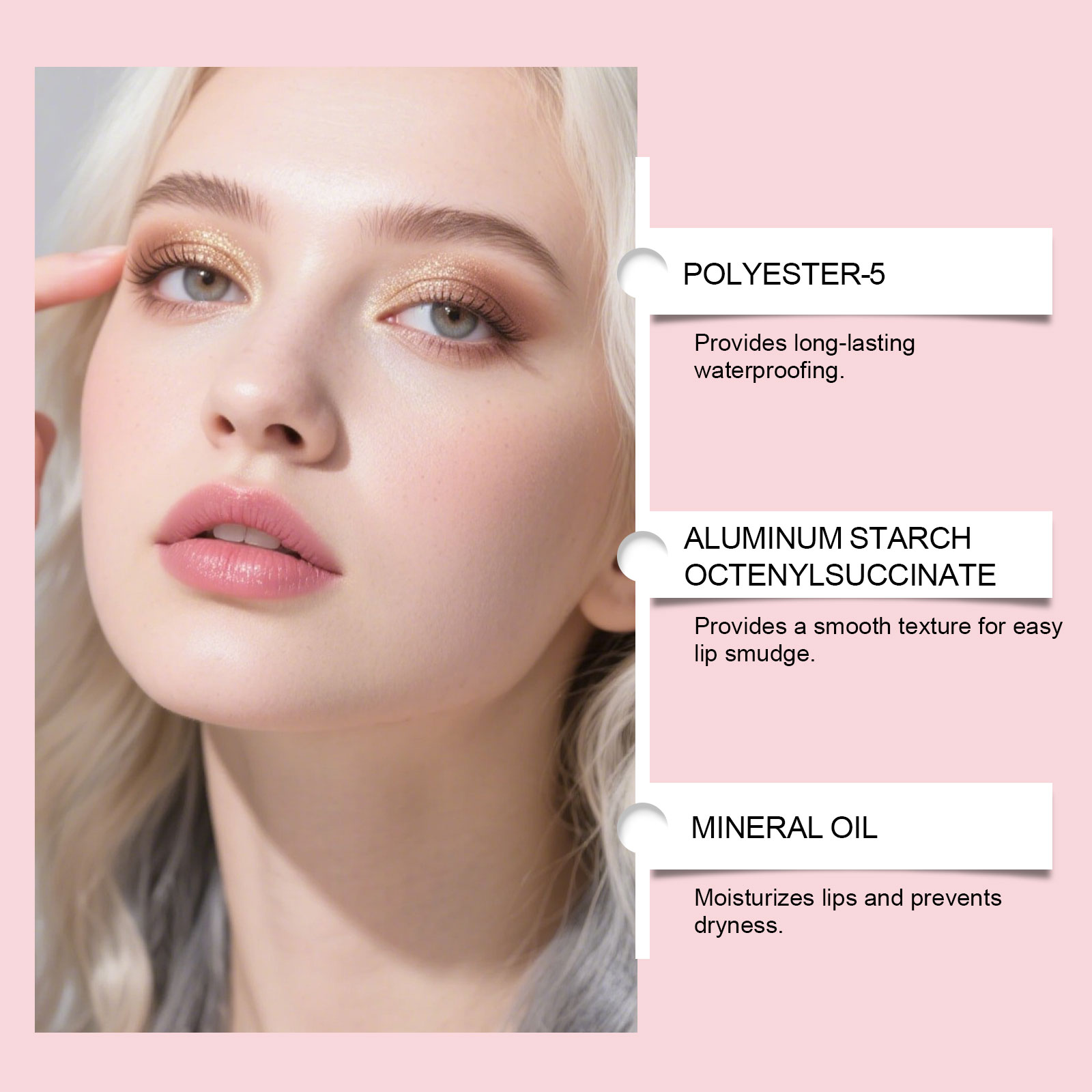 (Rose Pink) Waterproof Lip Liner Pen Daily Natural Easy Coloring Brightening Color Rendering Moisturizing Lip Makeup Cosmetic Tool