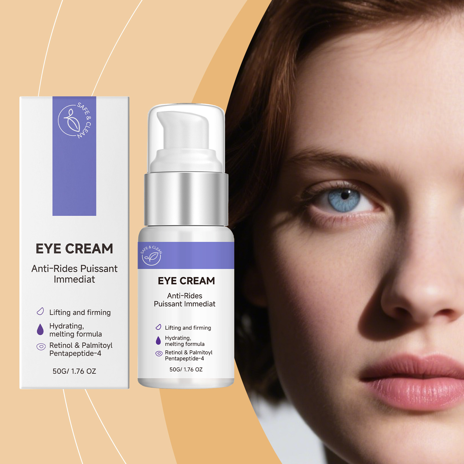Retinol Moisturizing Eye Cream Mild Hydrating Nourishing Soft Care For Around Eye Skin Delicate