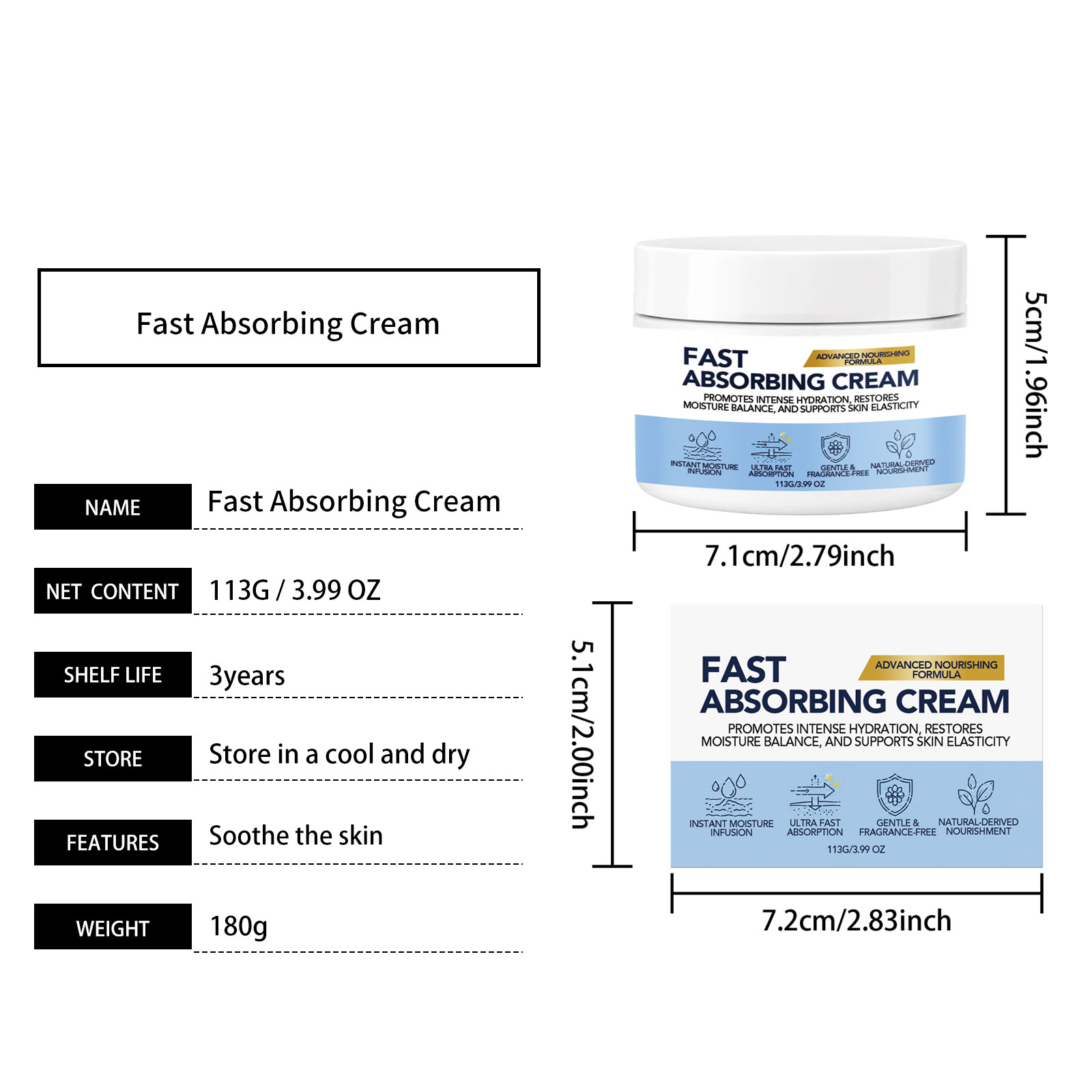Smooth Care Cream Contains Plant Extract Formula Mild Thick Silky Hydrate Whole Body Skin