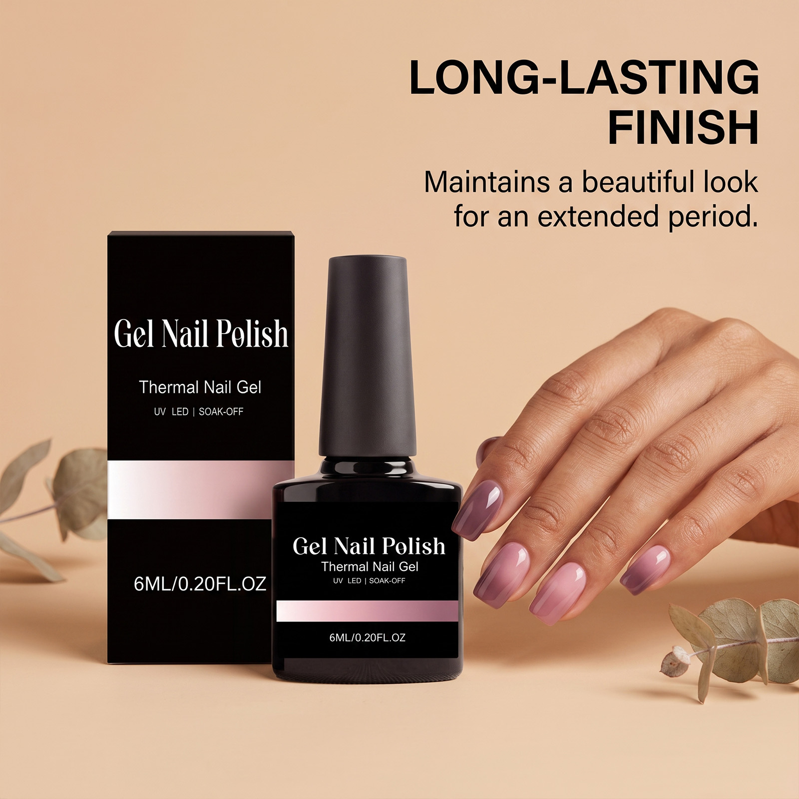 Thermochromic Nail Glue Simple Nude Gel Long Lasting Bright Nail Decoration Painting Manicure Supplies