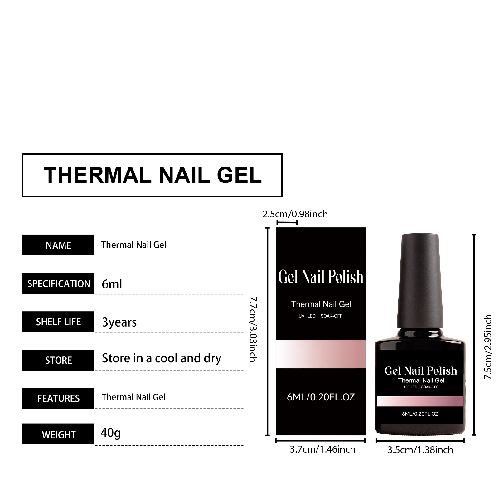 Thermochromic Nail Glue Simple Nude Gel Long Lasting Bright Nail Decoration Painting Manicure Supplies
