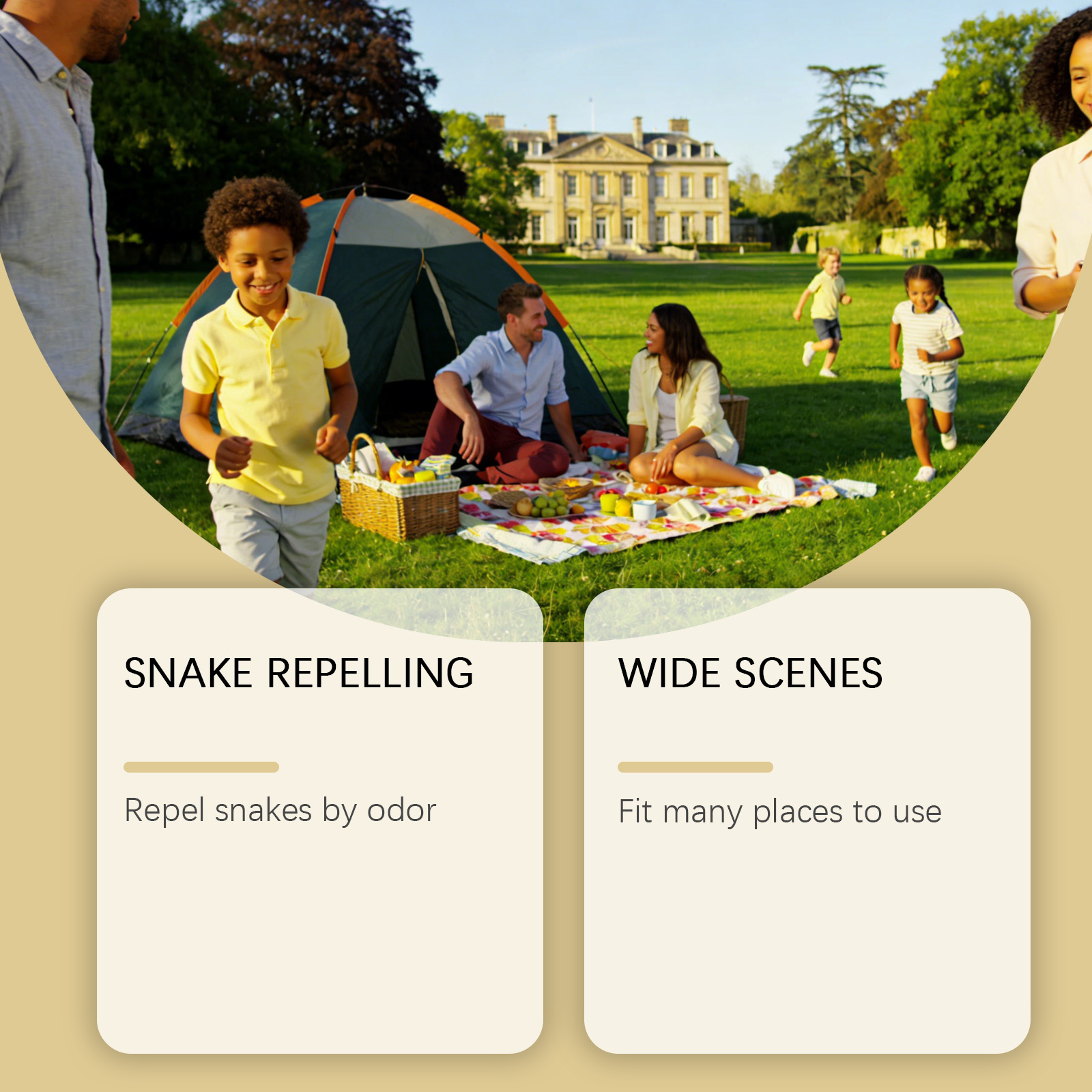 Snake Repellent Pellets Scent Driven Easy Protection For Yard Lawn Outdoor Camp Picnic Fishing Space