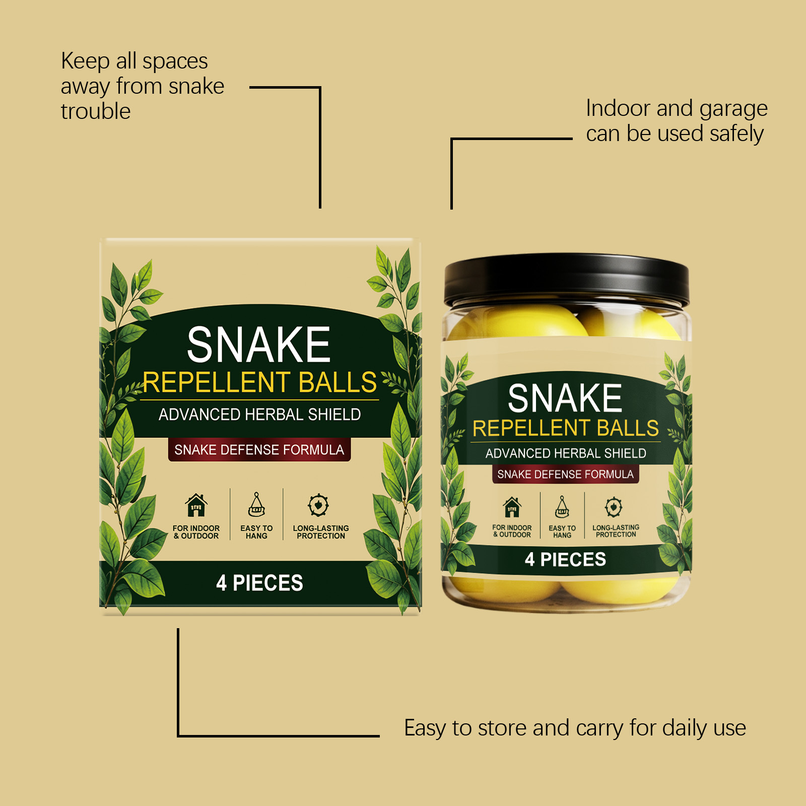 Snake Repellent Pellets Scent Driven Easy Protection For Yard Lawn Outdoor Camp Picnic Fishing Space