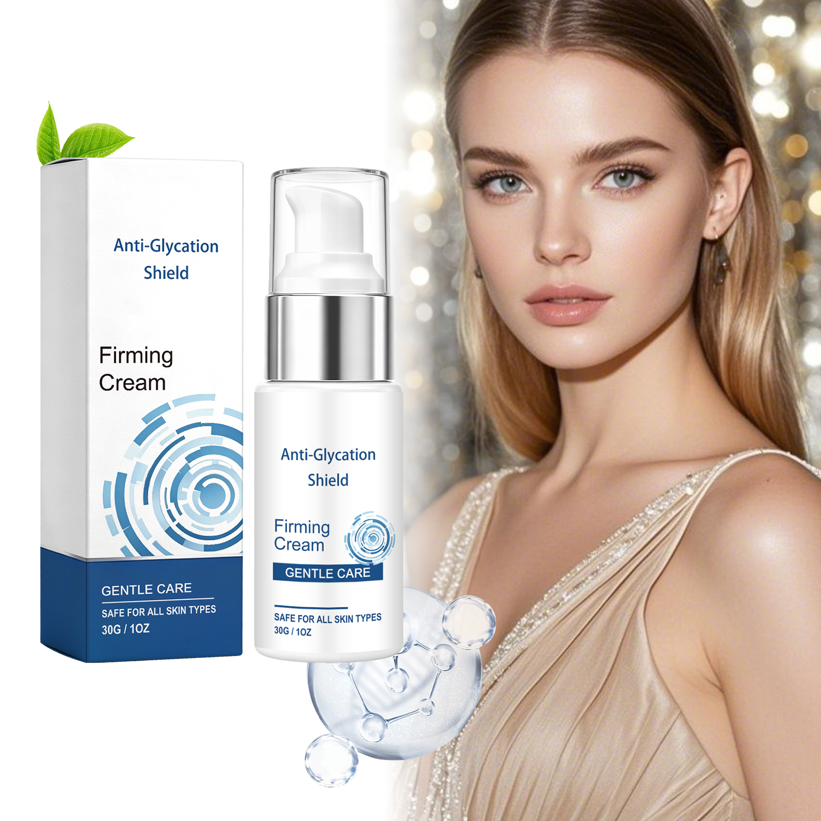 Renewing Cream Mild Ingredients Nourish Facial Skin Moist Hydrate Fresh Smooth Daily Massage Skincare Lotion