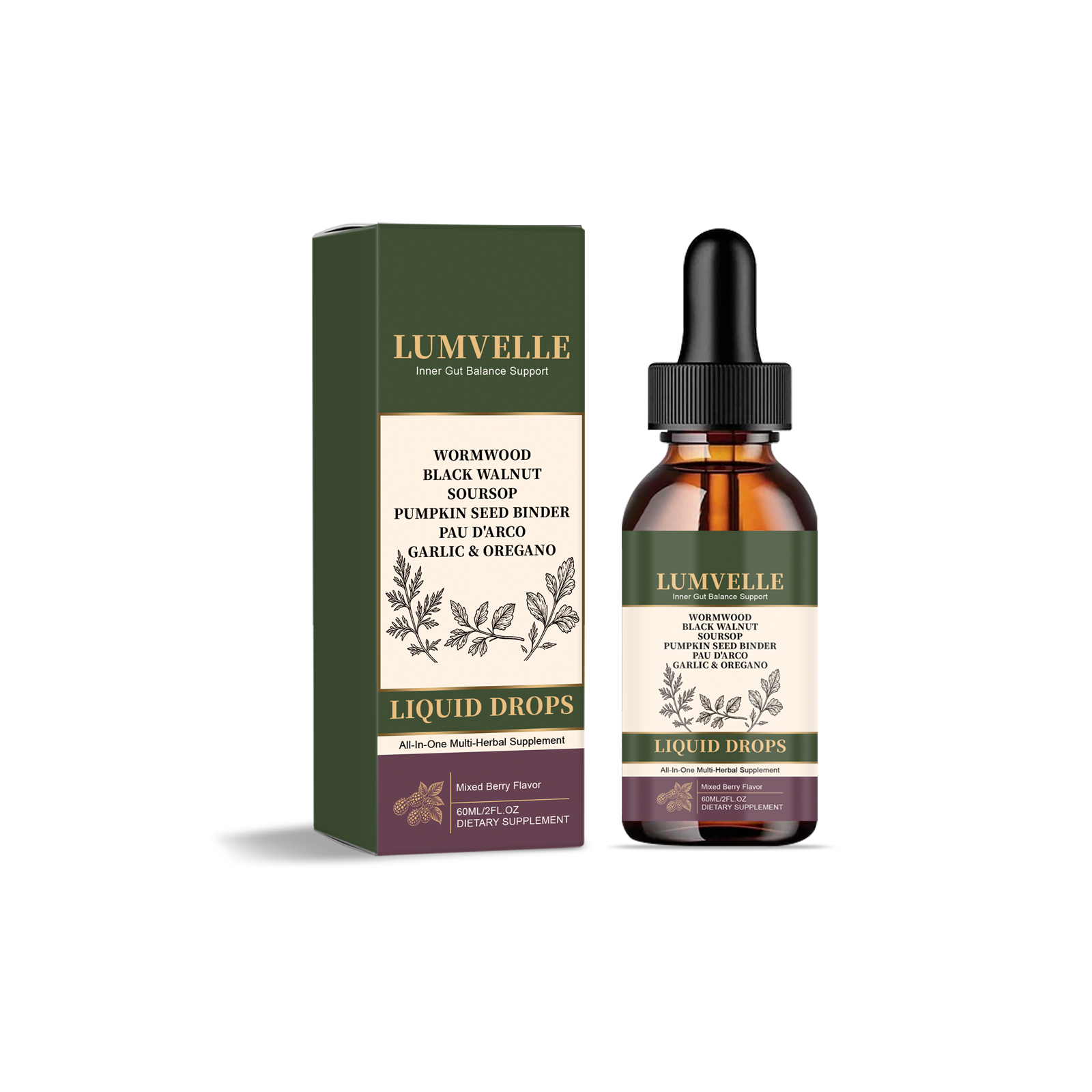 Plant Extract Intestine Balance Drops Mild Formula Comfort Balanced Care Protect Body Intestinal Environment