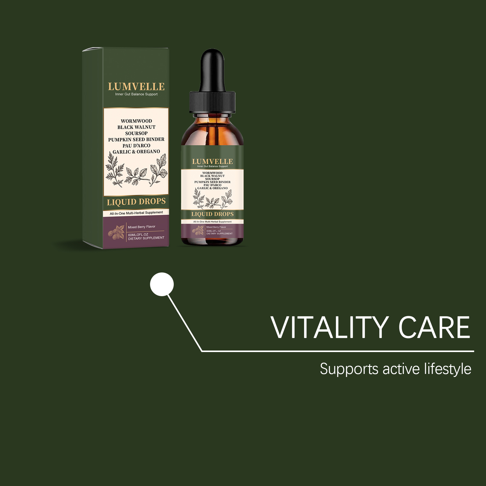 Plant Extract Intestine Balance Drops Mild Formula Comfort Balanced Care Protect Body Intestinal Environment