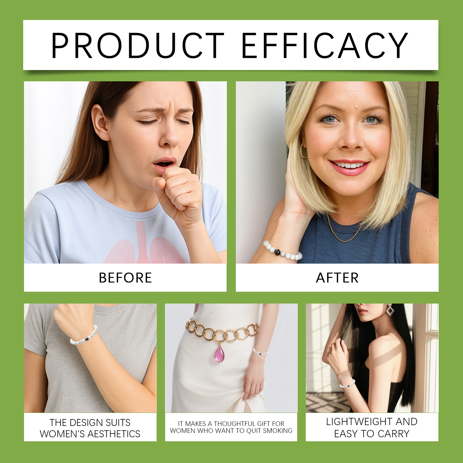 Women Care Bracelet Soft Material Stylish Portable Easy Wear Daily Body Nourish Accessory Gentle Skin Fit
