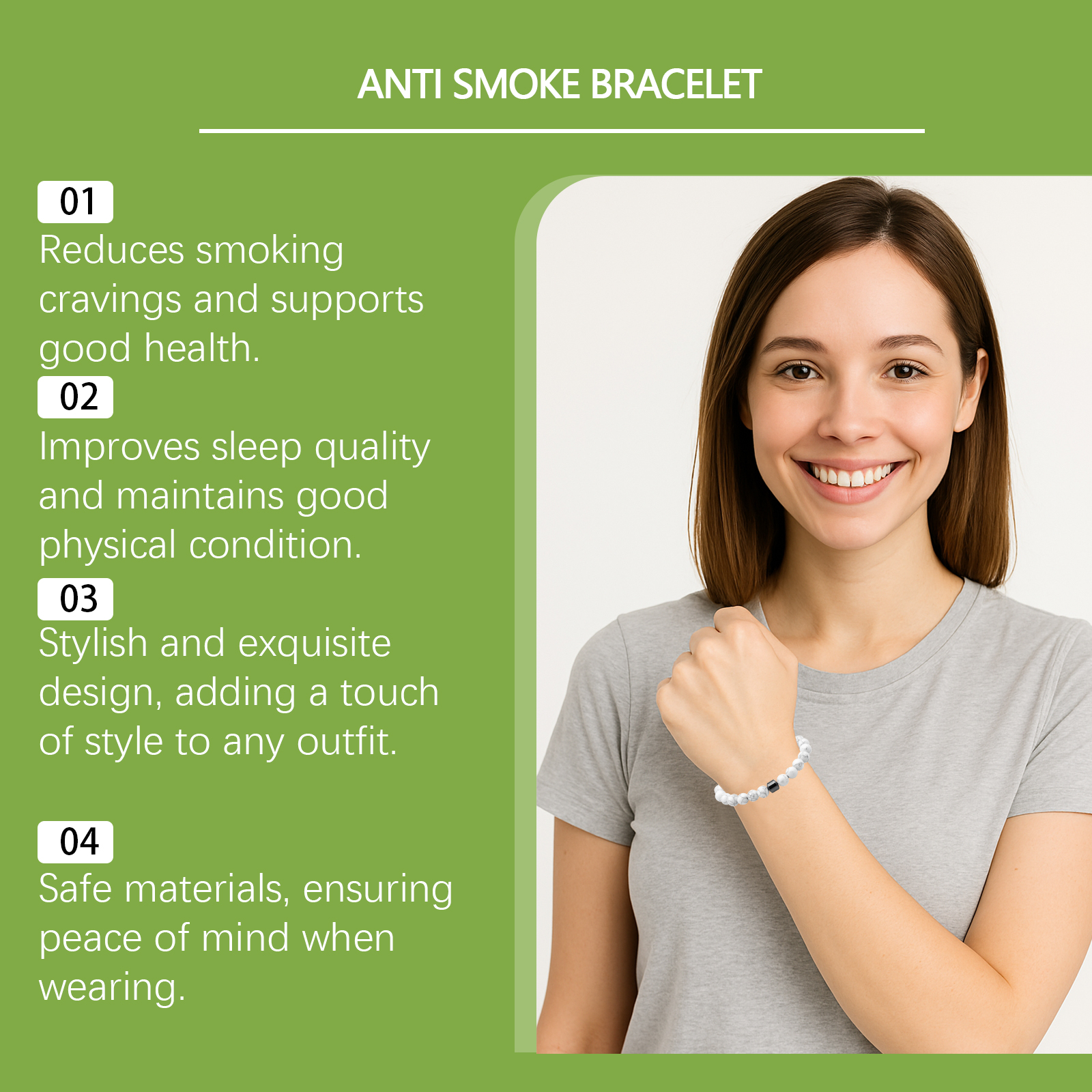 Women Care Bracelet Soft Material Stylish Portable Easy Wear Daily Body Nourish Accessory Gentle Skin Fit