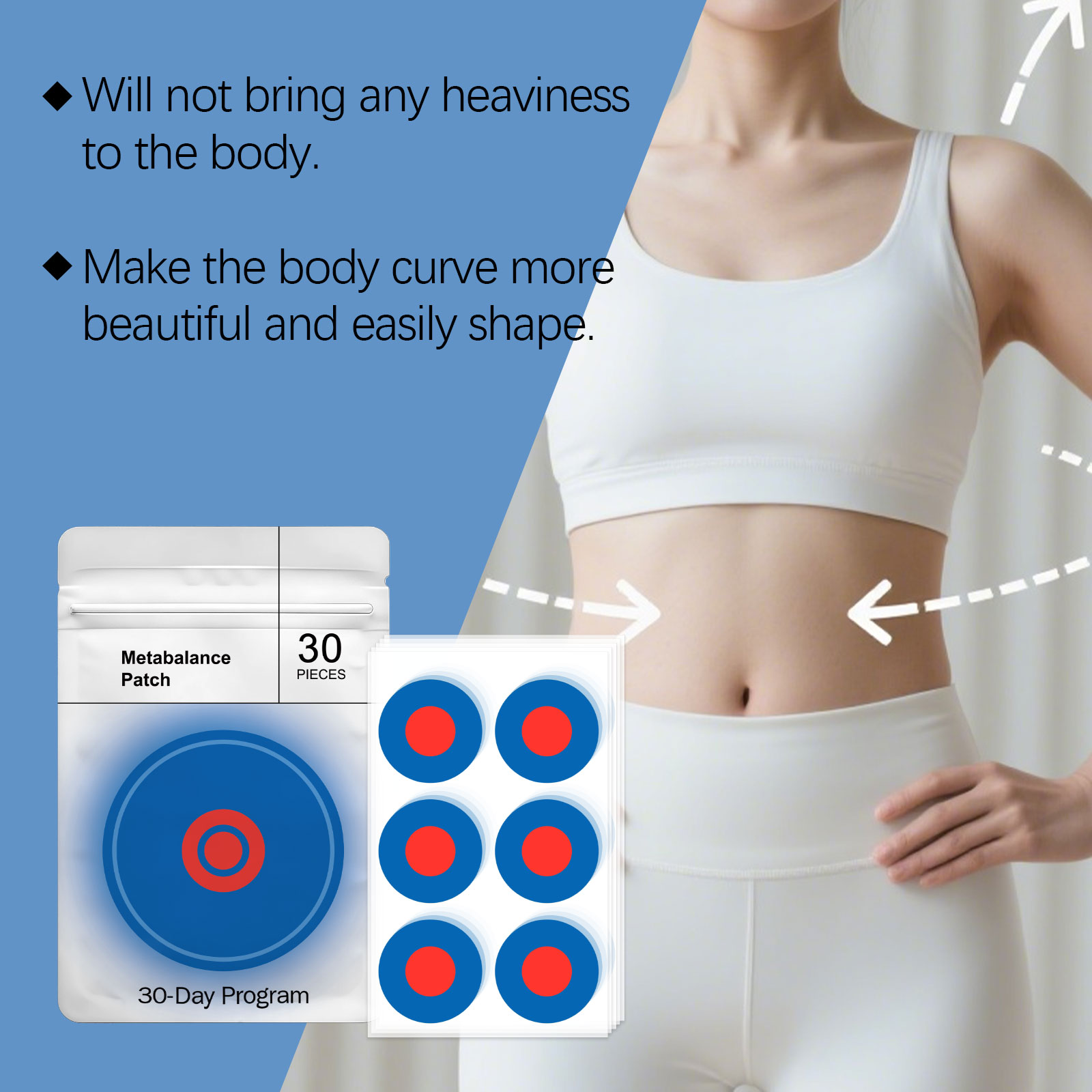 Body Balance Patch Thin Light Breathable Soft Slim Fit Skin Portable External Daily Use