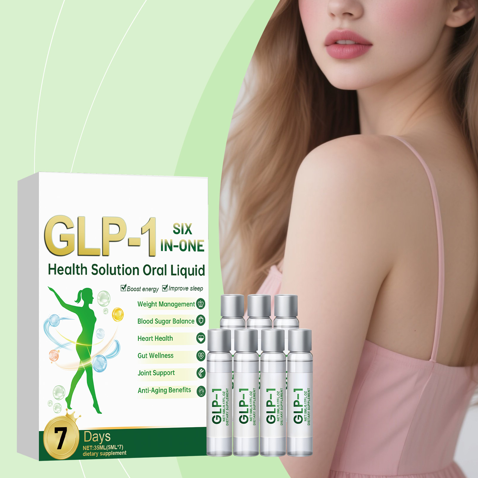 Body Care Oral Liquid Daily Boost Figure Lines Skin Elasticity Mild Personal Light Care