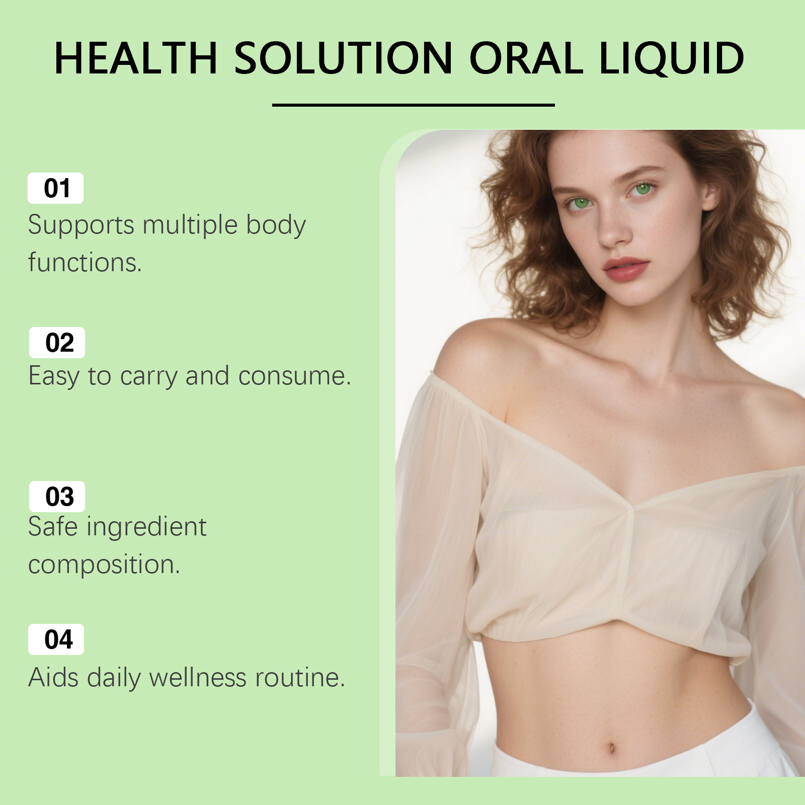Body Care Oral Liquid Daily Boost Figure Lines Skin Elasticity Mild Personal Light Care