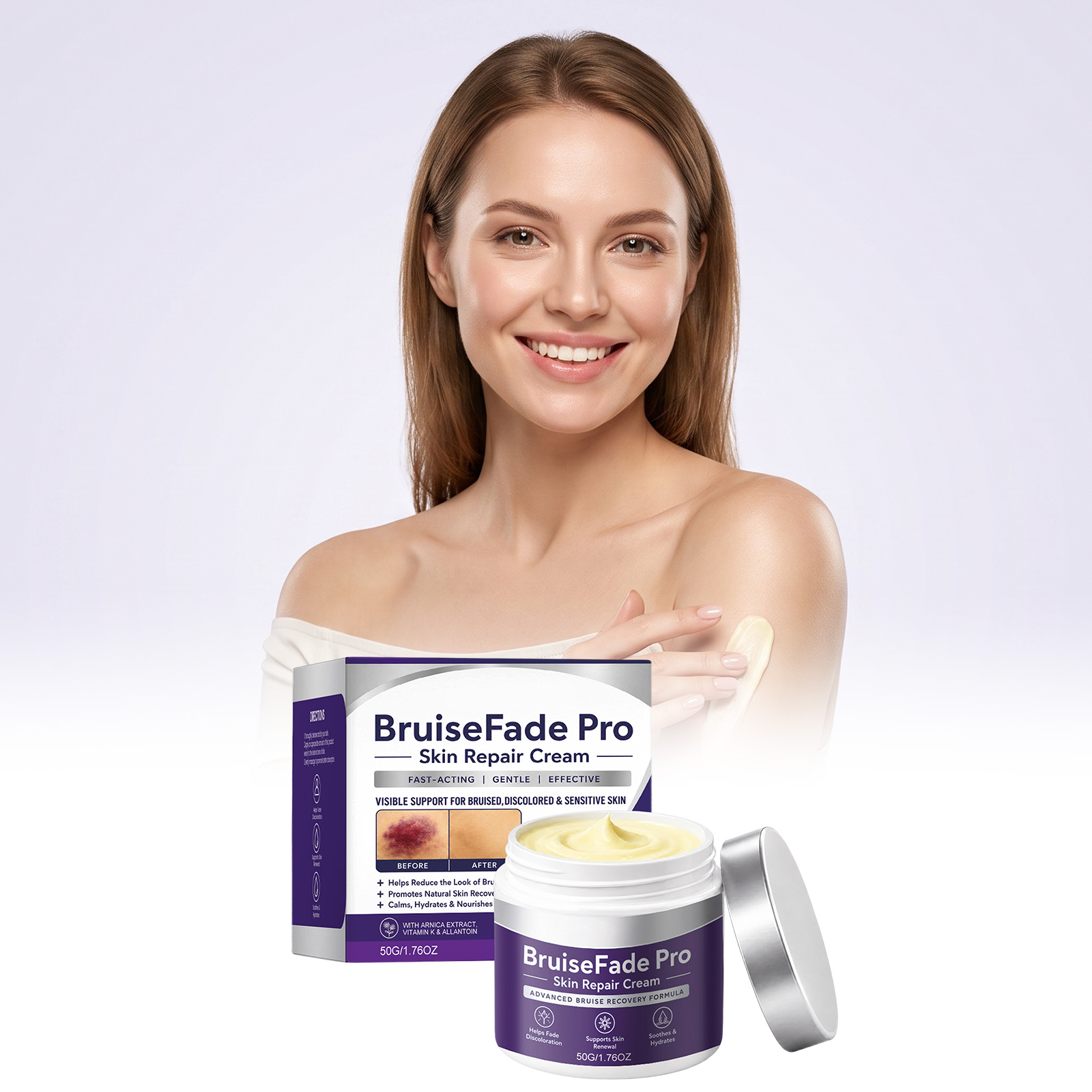Skin Brightening Moisturizing Cream Light Fine Texture Daily Mild Spreadable Hydrating Comfort Body